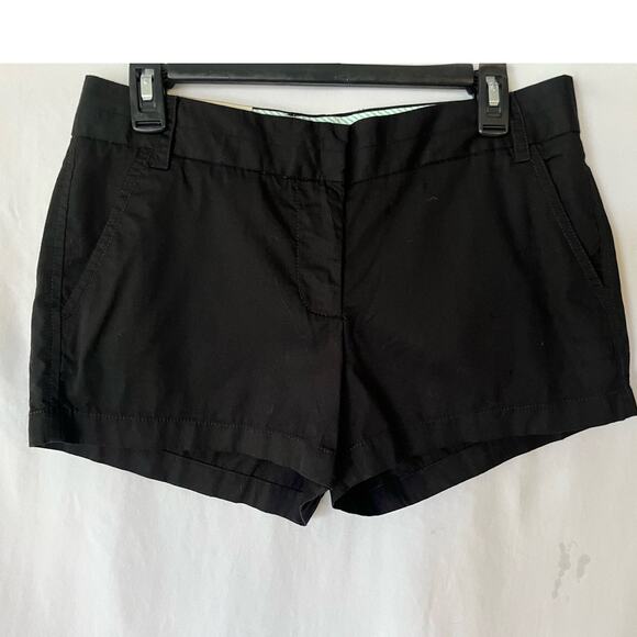 J. Crew Pants - J. Crew Women's Chino City Fit Shorts Black Size 6 Casual Zip Fly Pockets